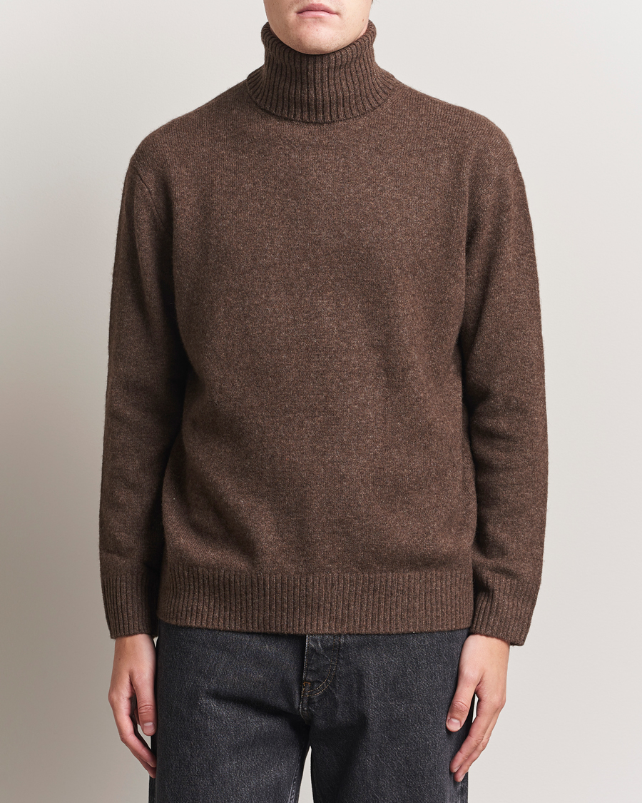 Herren | Pullover | A.P.C. | Mahe Yak Knitted Rollneck Marron Chine