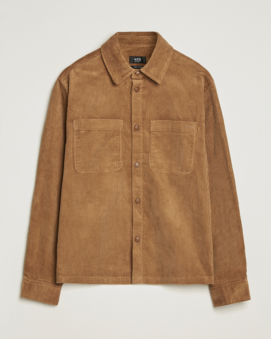 Herren | Hemden | A.P.C. | Leon Corduroy Overshirt Brown