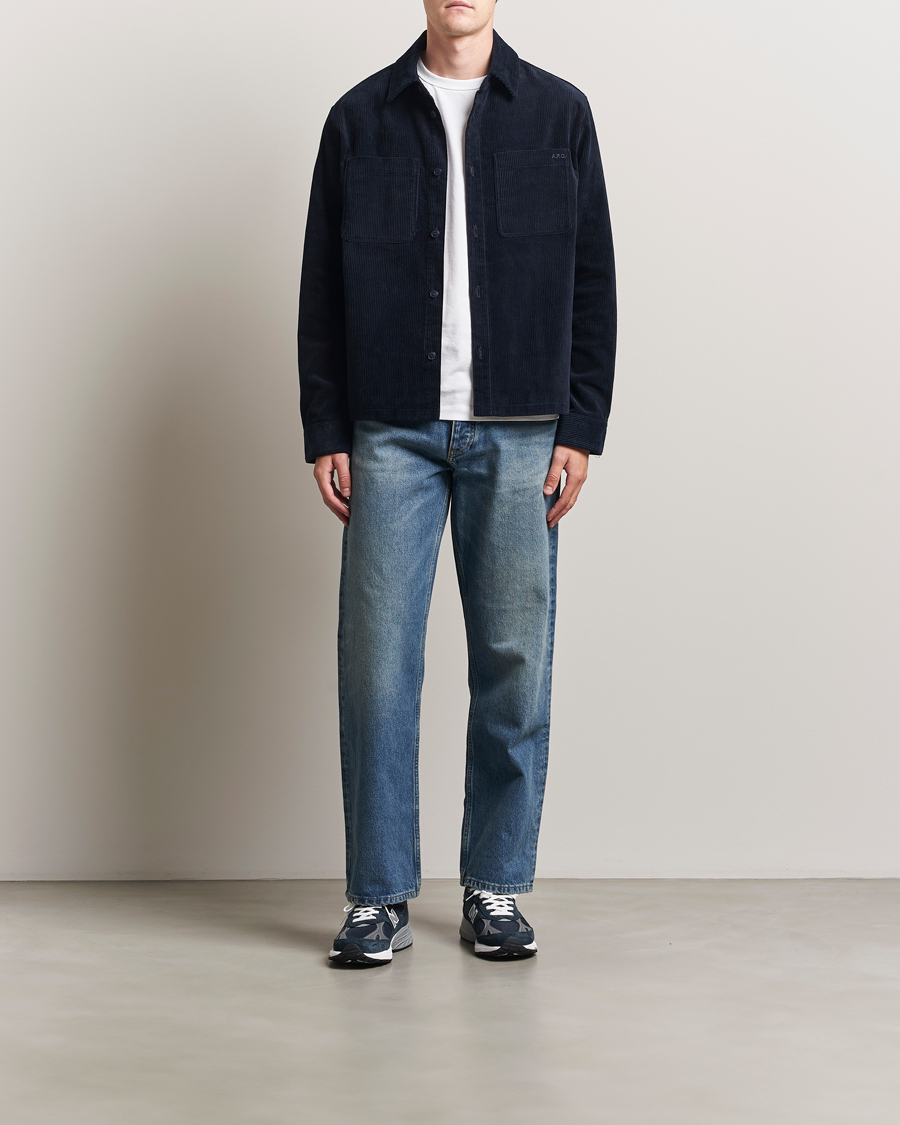 Herren | Hemden | A.P.C. | Leon Corduroy Overshirt Dark Navy