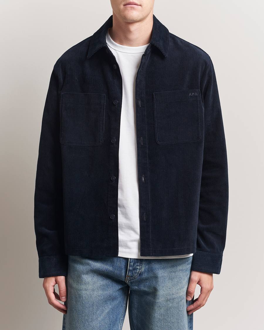 Herren | Hemden | A.P.C. | Leon Corduroy Overshirt Dark Navy