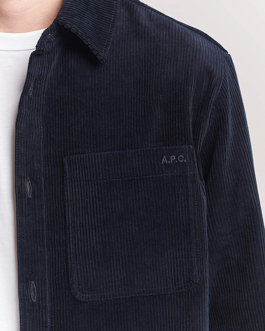 Herren | Hemden | A.P.C. | Leon Corduroy Overshirt Dark Navy
