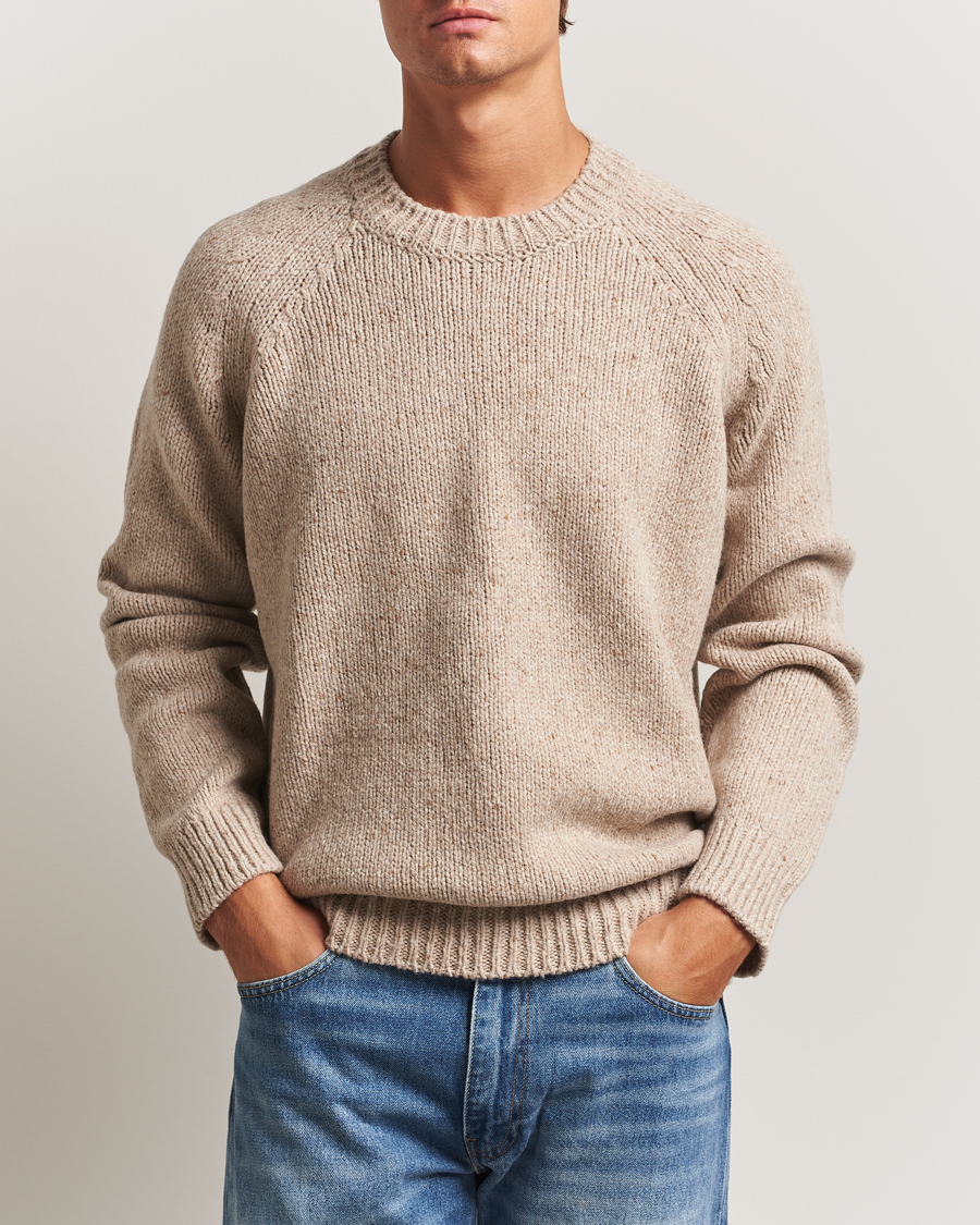 Herren | Pullover | A.P.C. | Harris Wool Knitted Sweater Beige