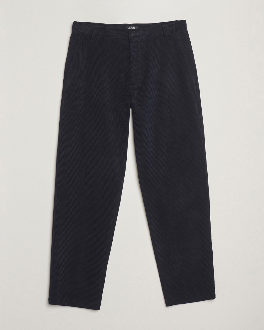 Herren | Hosen | A.P.C. | Lawrence Corduroy Trousers Dark Navy