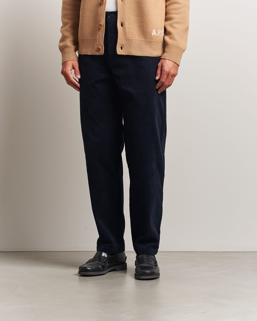 Herren | Hosen | A.P.C. | Lawrence Corduroy Trousers Dark Navy