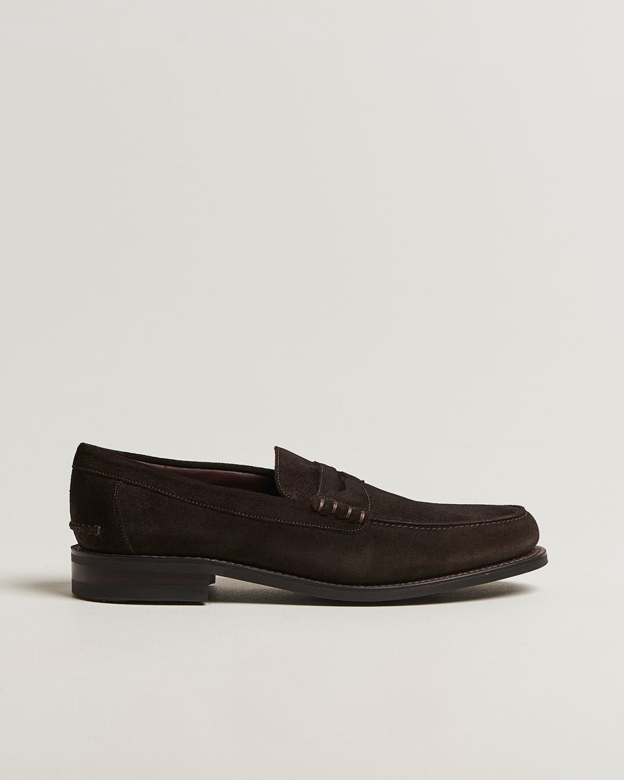 Herren | Loafer | Loake 1880 | Kingscliffe Suede Loafer Dark Brown