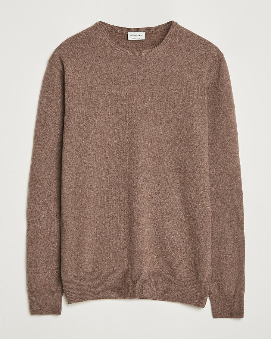 Herren | Pullover | Morgano | Wool/Cashmere Crewneck Brown