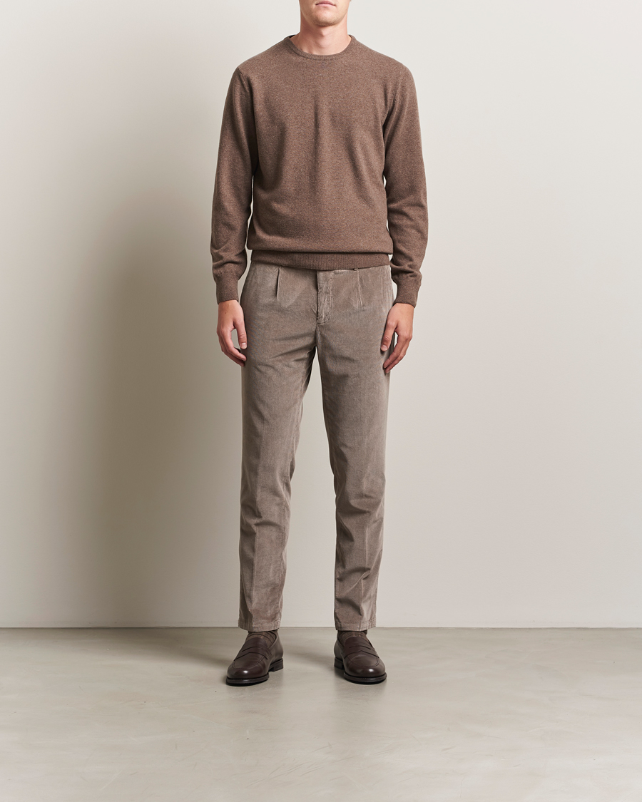 Herren | Pullover | Morgano | Wool/Cashmere Crewneck Brown