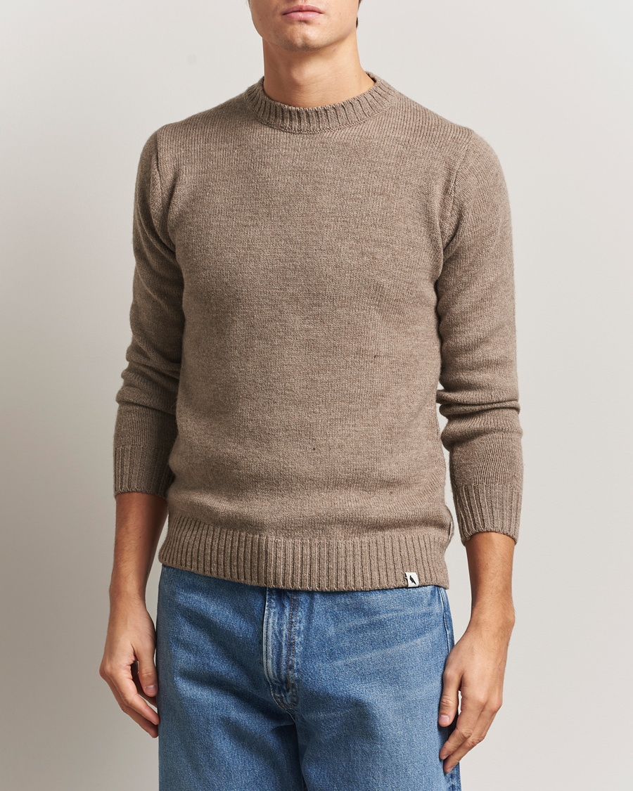 Herren | Pullover | Peregrine | Maker's Stitch Merino Crew Light Brown