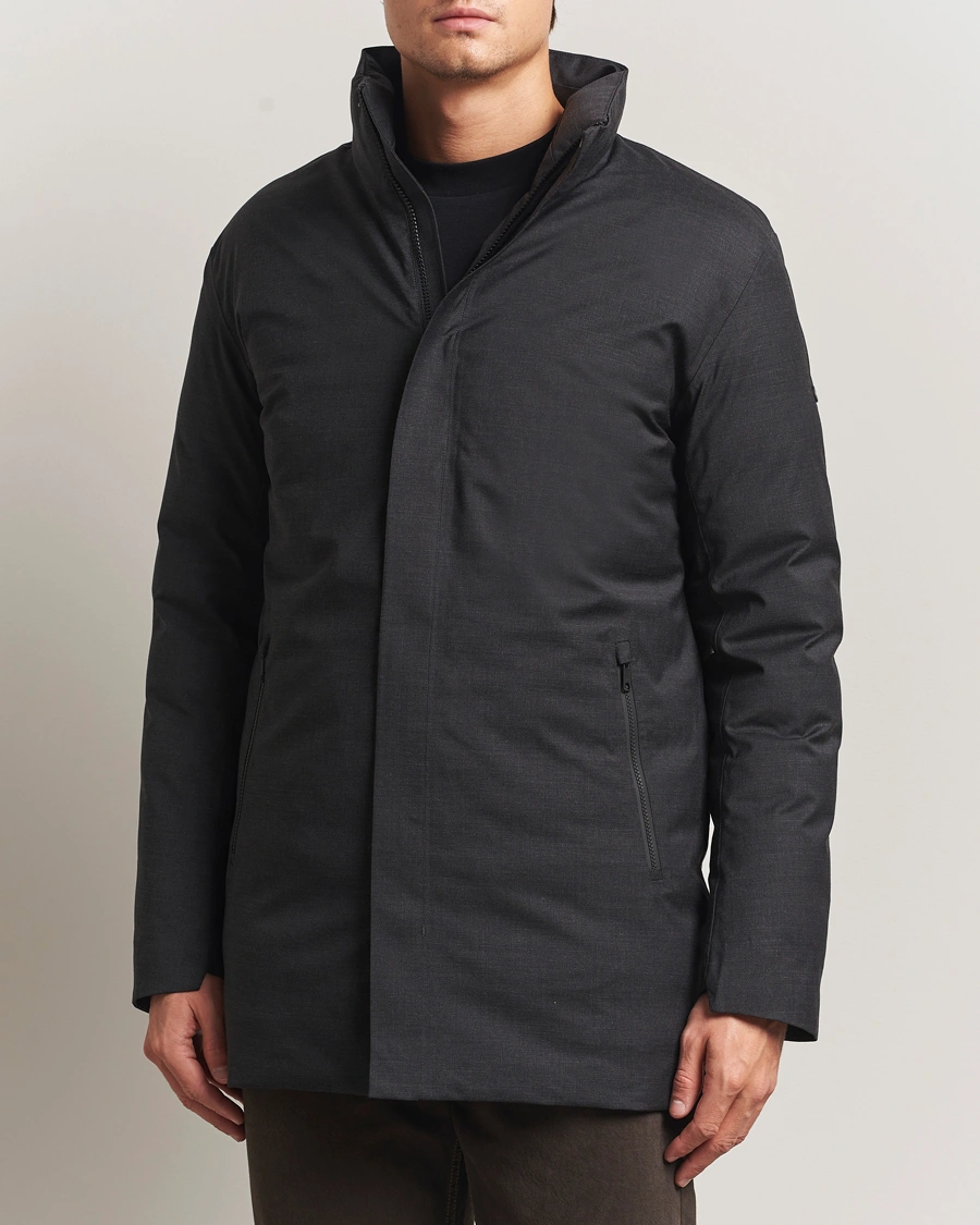 Herren | Jacken | Scandinavian Edition | Axis Loro Piana Padded Coat Dark Grey Melange