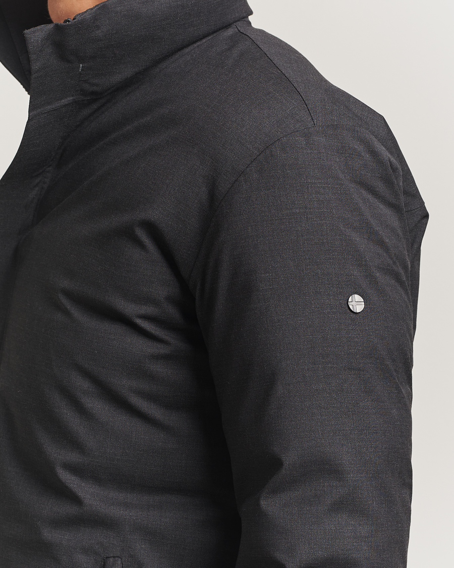 Herren | Jacken | Scandinavian Edition | Axis Loro Piana Padded Coat Dark Grey Melange