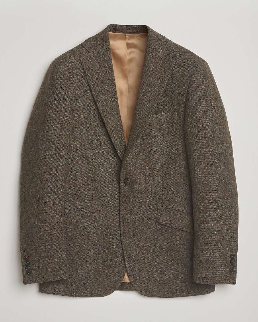 Herren | Sakkos | Walker Slater | Edward Shetland Wool Donegal Blazer Dark Green