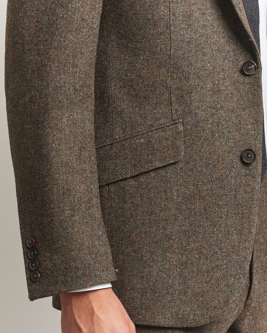 Herren | Sakkos | Walker Slater | Edward Shetland Wool Donegal Blazer Dark Green