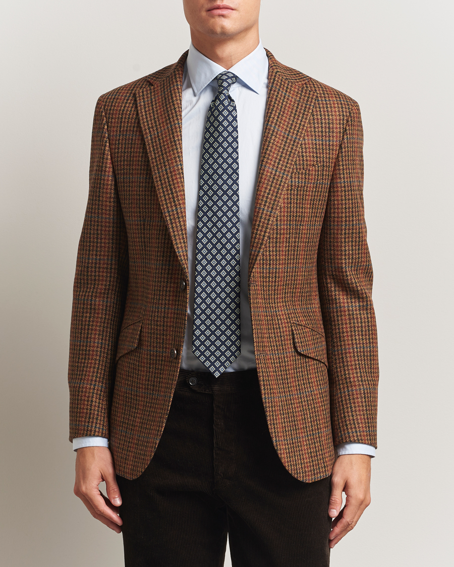 Herren | Sakkos | Walker Slater | Edward Lambswool Dogtooth Blazer Brown