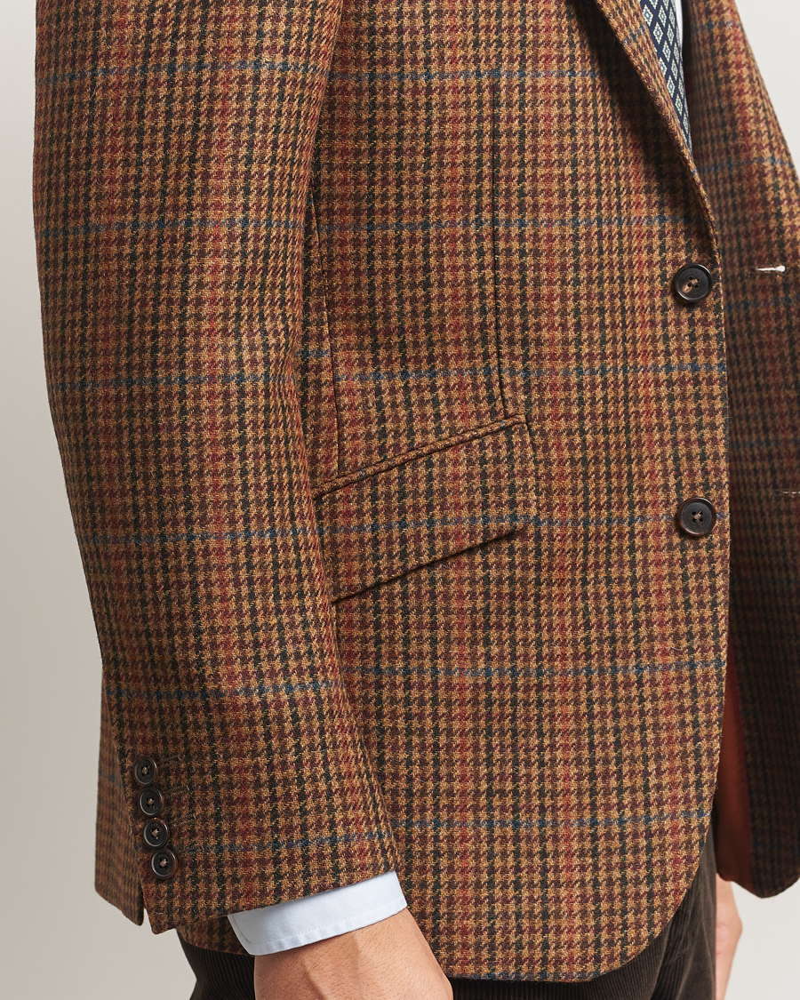 Herren | Sakkos | Walker Slater | Edward Lambswool Dogtooth Blazer Brown
