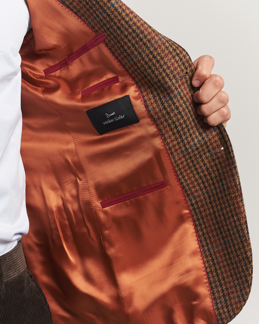 Herren | Sakkos | Walker Slater | Edward Lambswool Dogtooth Blazer Brown