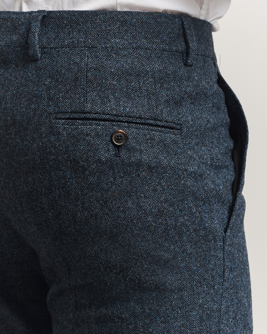 Herren | Hosen | Walker Slater | Edward Shetland Wool Donegal Trousers Navy