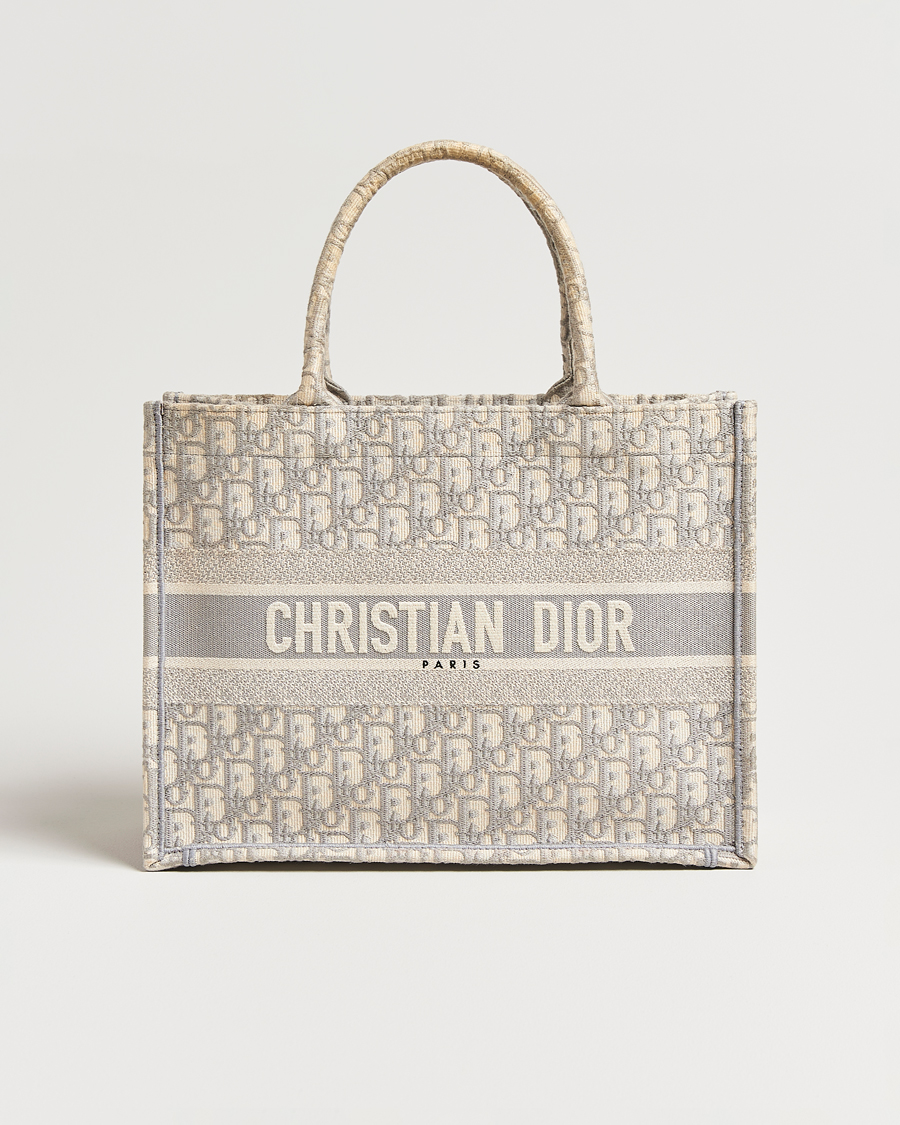 Herren | Pre-Owned & Vintage Bags | Dior Pre-Owned | Medium Dior Book Tote Light grey