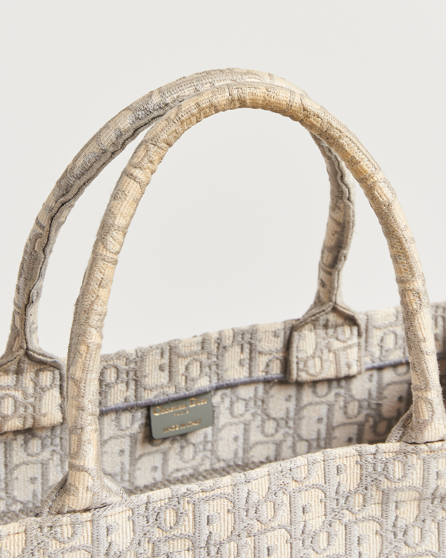 Herren | Pre-Owned & Vintage Bags | Dior Pre-Owned | Medium Dior Book Tote Light grey