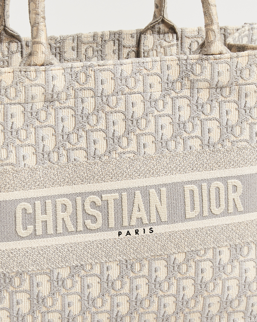 Herren | Pre-Owned & Vintage Bags | Dior Pre-Owned | Medium Dior Book Tote Light grey