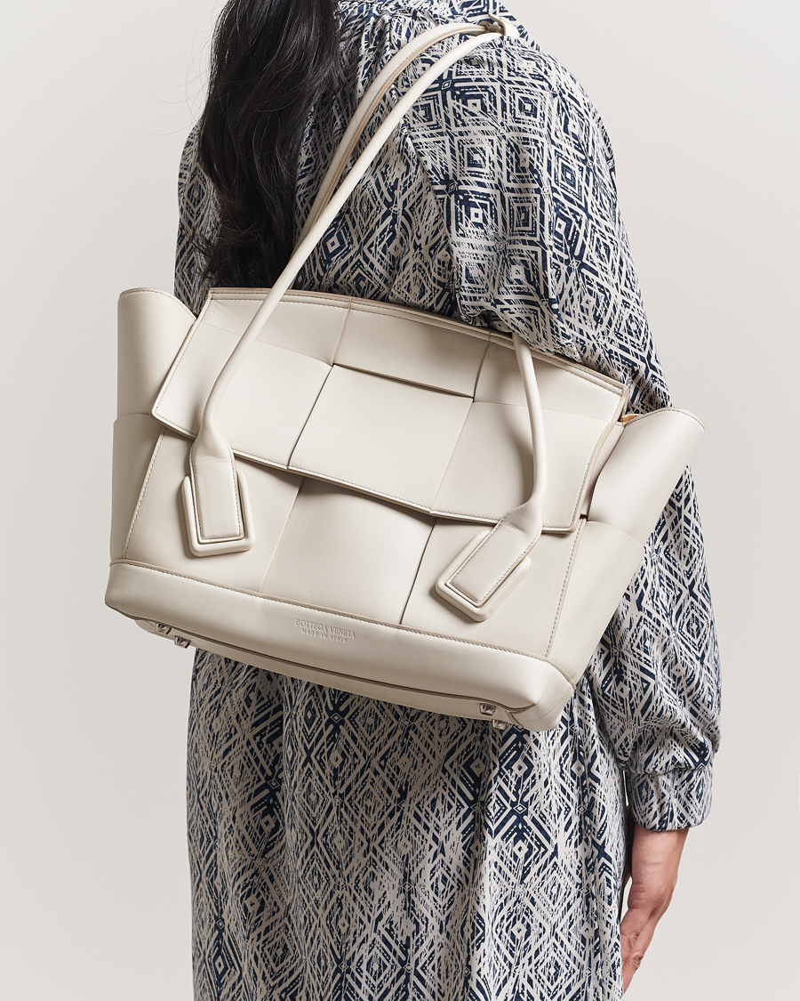 Herren | Pre-Owned & Vintage Bags | Bottega Veneta Pre-Owned | Intrecciato Acro Small White
