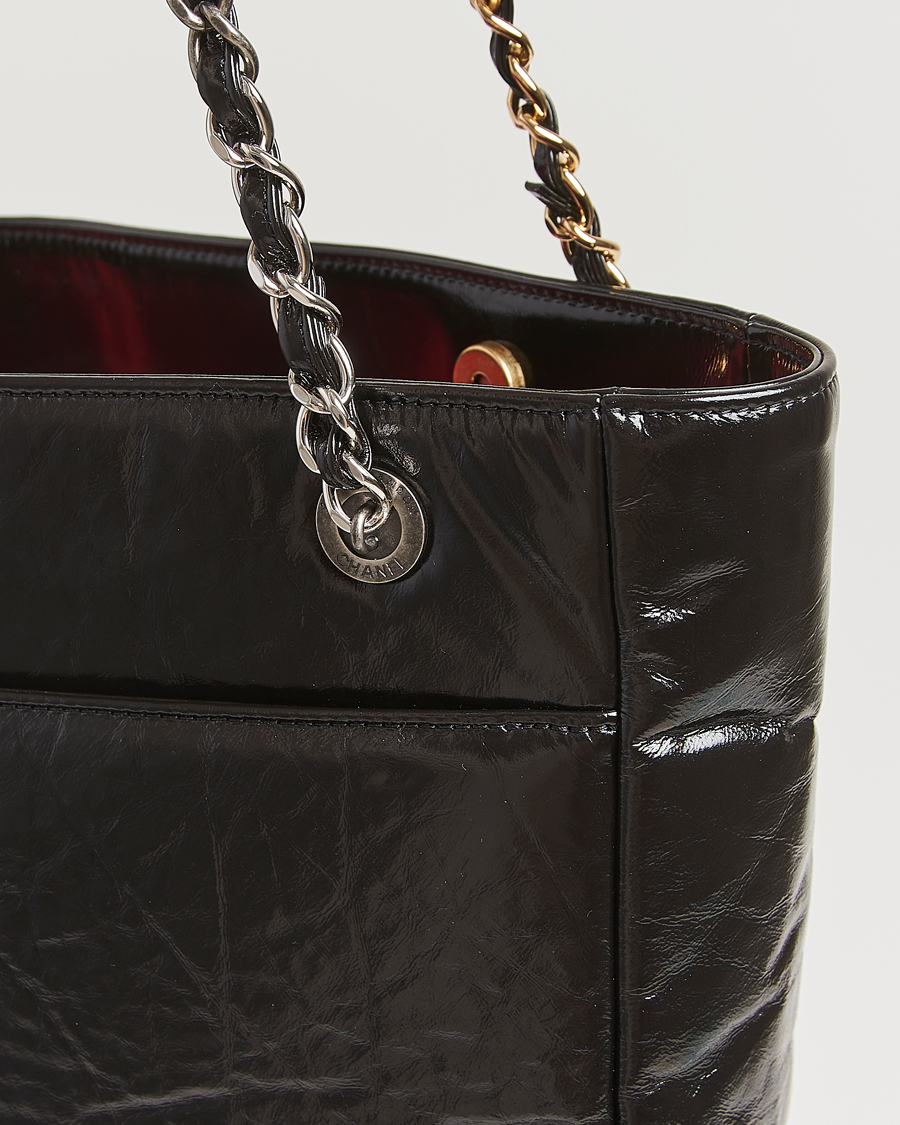 Herren | Pre-Owned & Vintage Bags | Chanel Pre-Owned | Chain Tote Bag Black
