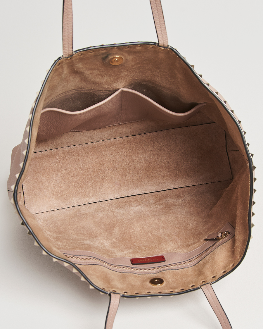 Herren | Pre-Owned & Vintage Bags | Valentino Pre-Owned | Medium Rockstud Tote Bag Poudre