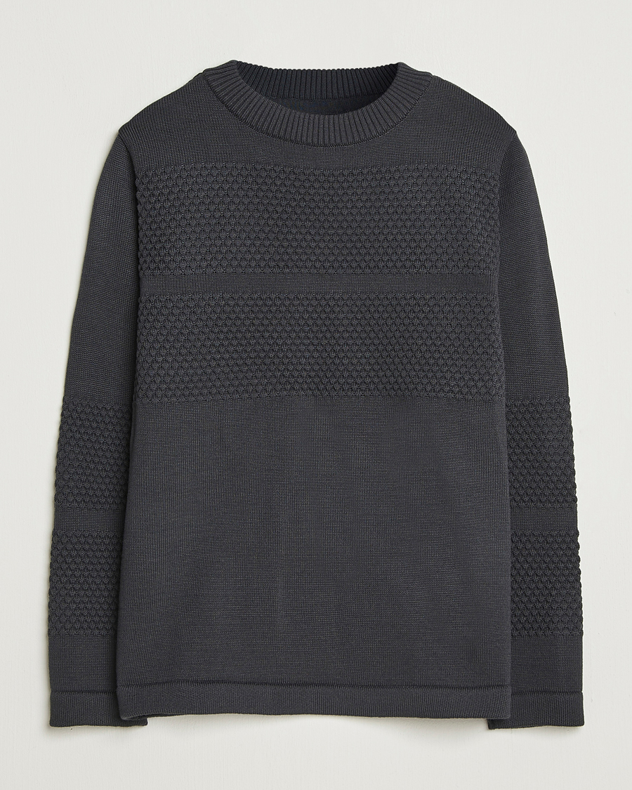 Herren | Pullover | S.N.S. Herning | Fisherman Wool Crew Neck Molten Grey