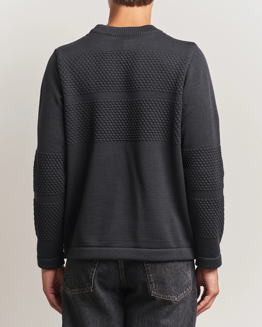 Herren | Pullover | S.N.S. Herning | Fisherman Wool Crew Neck Molten Grey