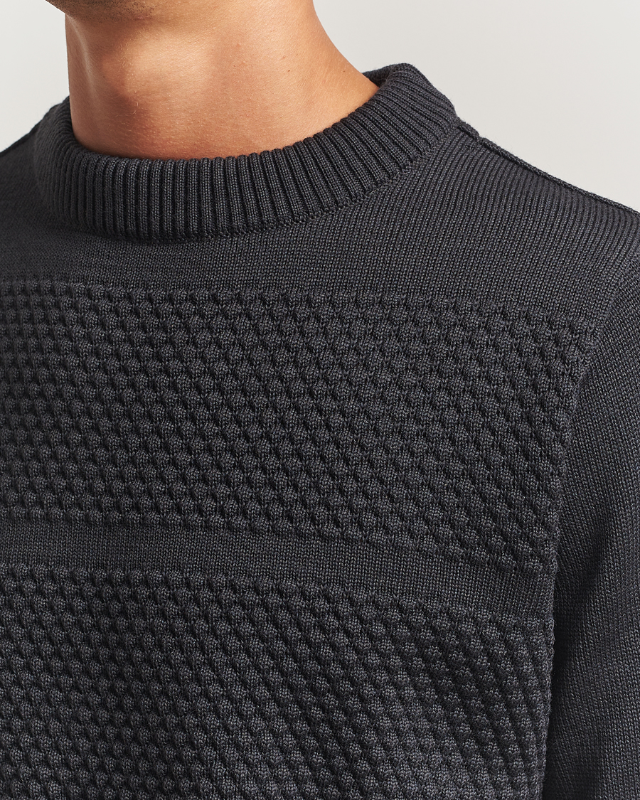 Herren | Pullover | S.N.S. Herning | Fisherman Wool Crew Neck Molten Grey