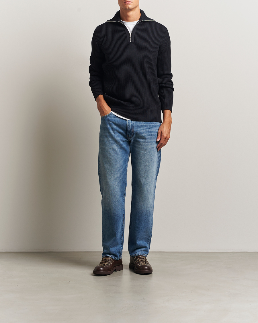 Herren | Pullover | S.N.S. Herning | Fender Wool Half-Zip Navy