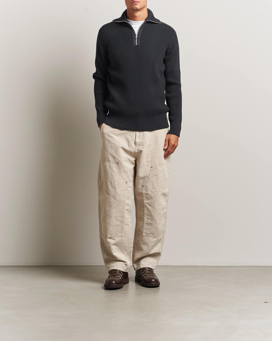 Herren | Pullover | S.N.S. Herning | Fender Wool Half-Zip Molten Grey