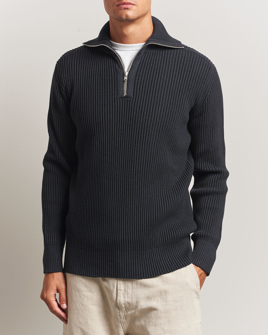Herren | Pullover | S.N.S. Herning | Fender Wool Half-Zip Molten Grey