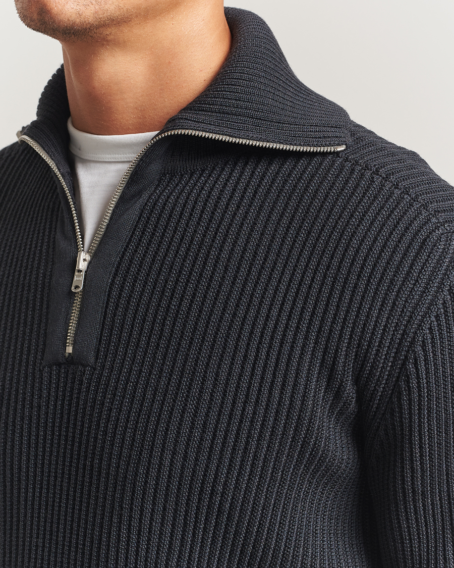 Herren | Pullover | S.N.S. Herning | Fender Wool Half-Zip Molten Grey