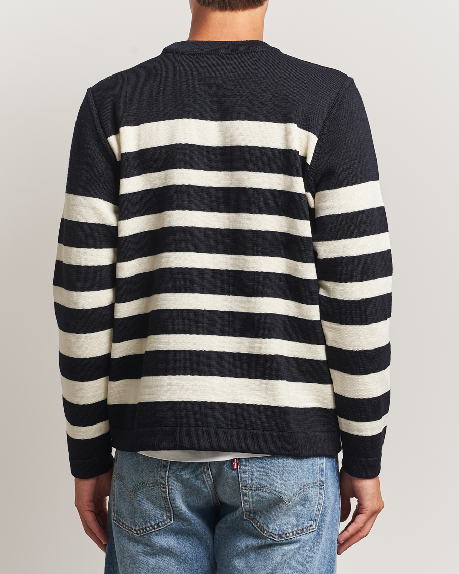 Herren | Pullover | S.N.S. Herning | Given Wool Crew Neck Navy/White