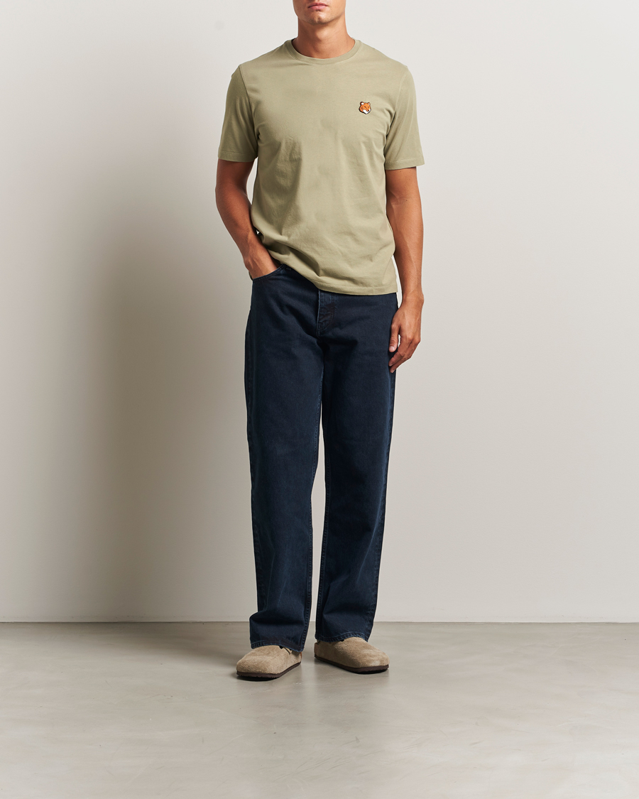Herren | T-Shirts | Maison Kitsuné | Fox Head T-Shirt Laurel Green