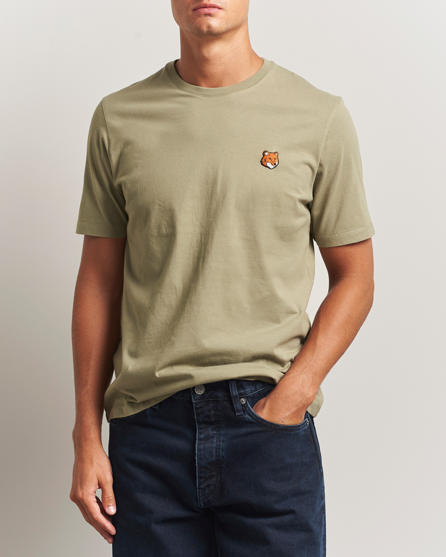 Herren | T-Shirts | Maison Kitsuné | Fox Head T-Shirt Laurel Green