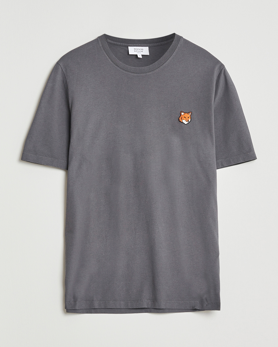 Herren | T-Shirts | Maison Kitsuné | Fox Head T-Shirt Charcoal