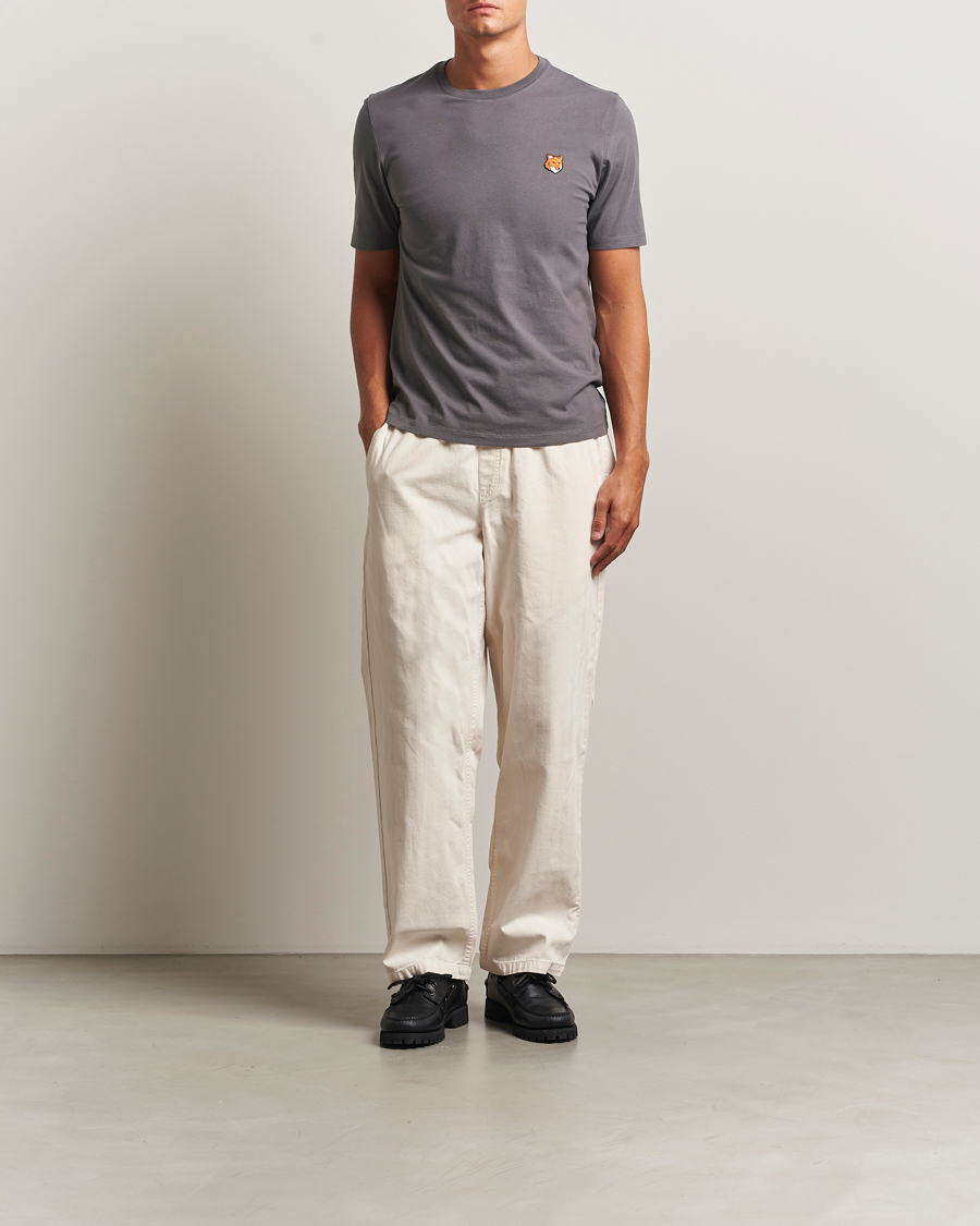 Herren | T-Shirts | Maison Kitsuné | Fox Head T-Shirt Charcoal