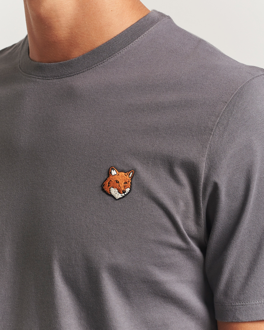 Herren | T-Shirts | Maison Kitsuné | Fox Head T-Shirt Charcoal