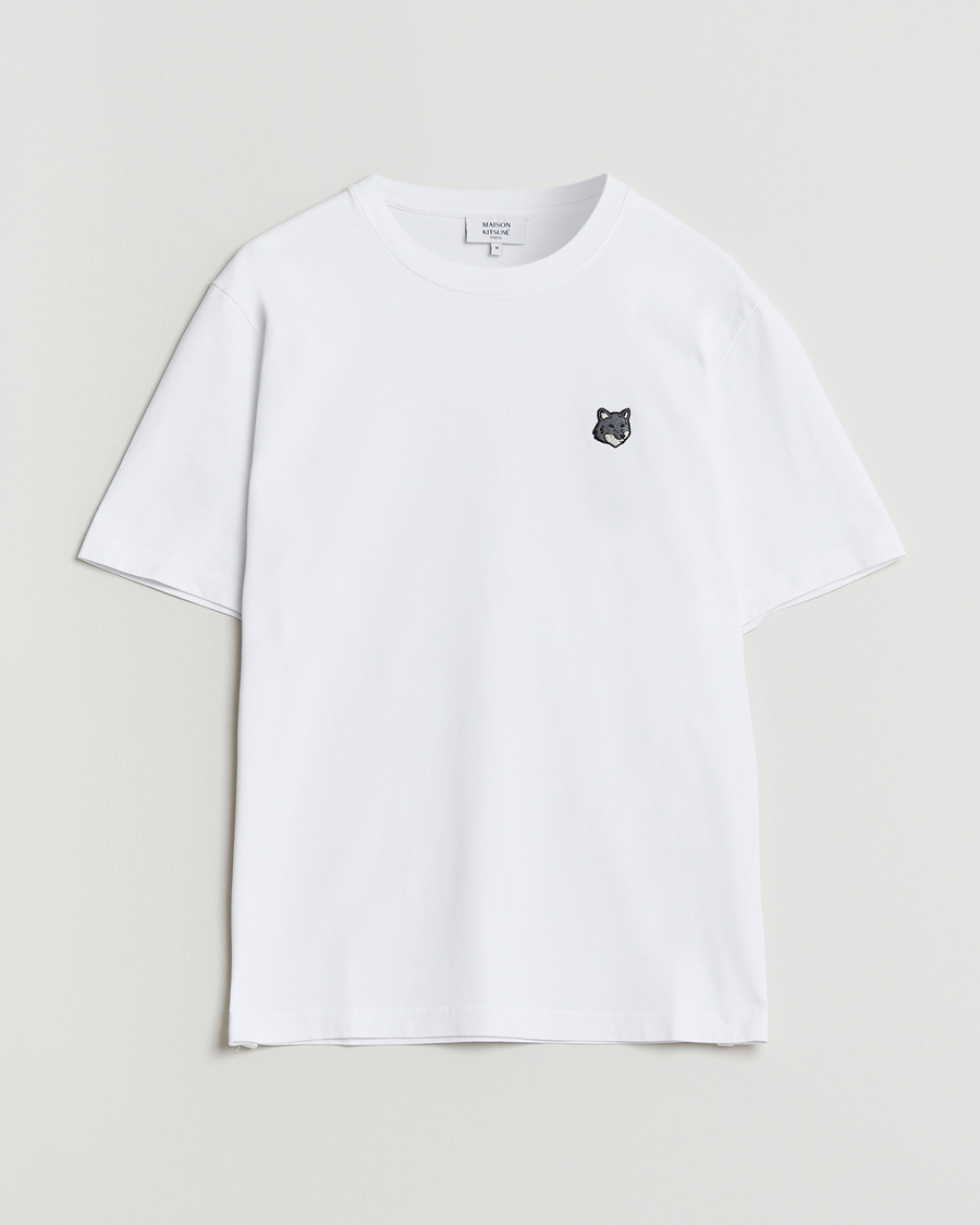 Herren | T-Shirts | Maison Kitsuné | Grey Fox Head T-Shirt White