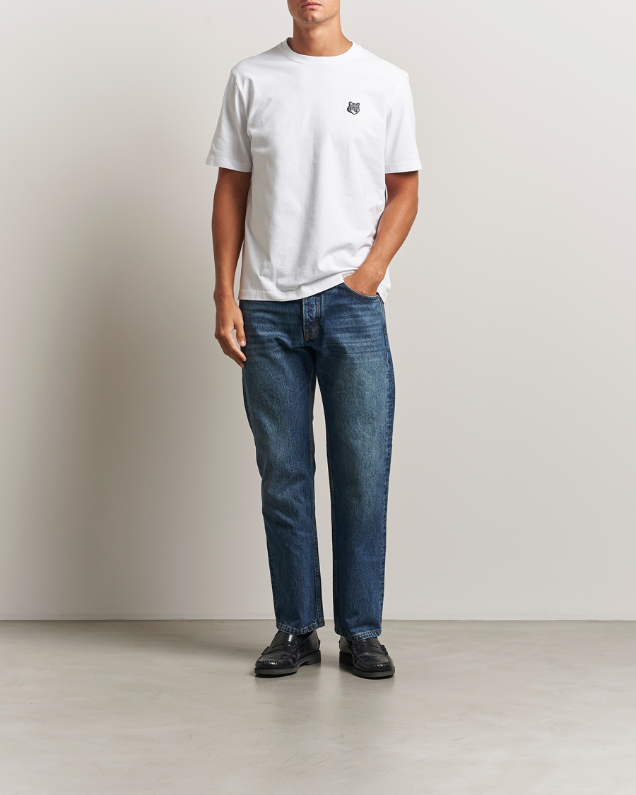 Herren | T-Shirts | Maison Kitsuné | Grey Fox Head T-Shirt White