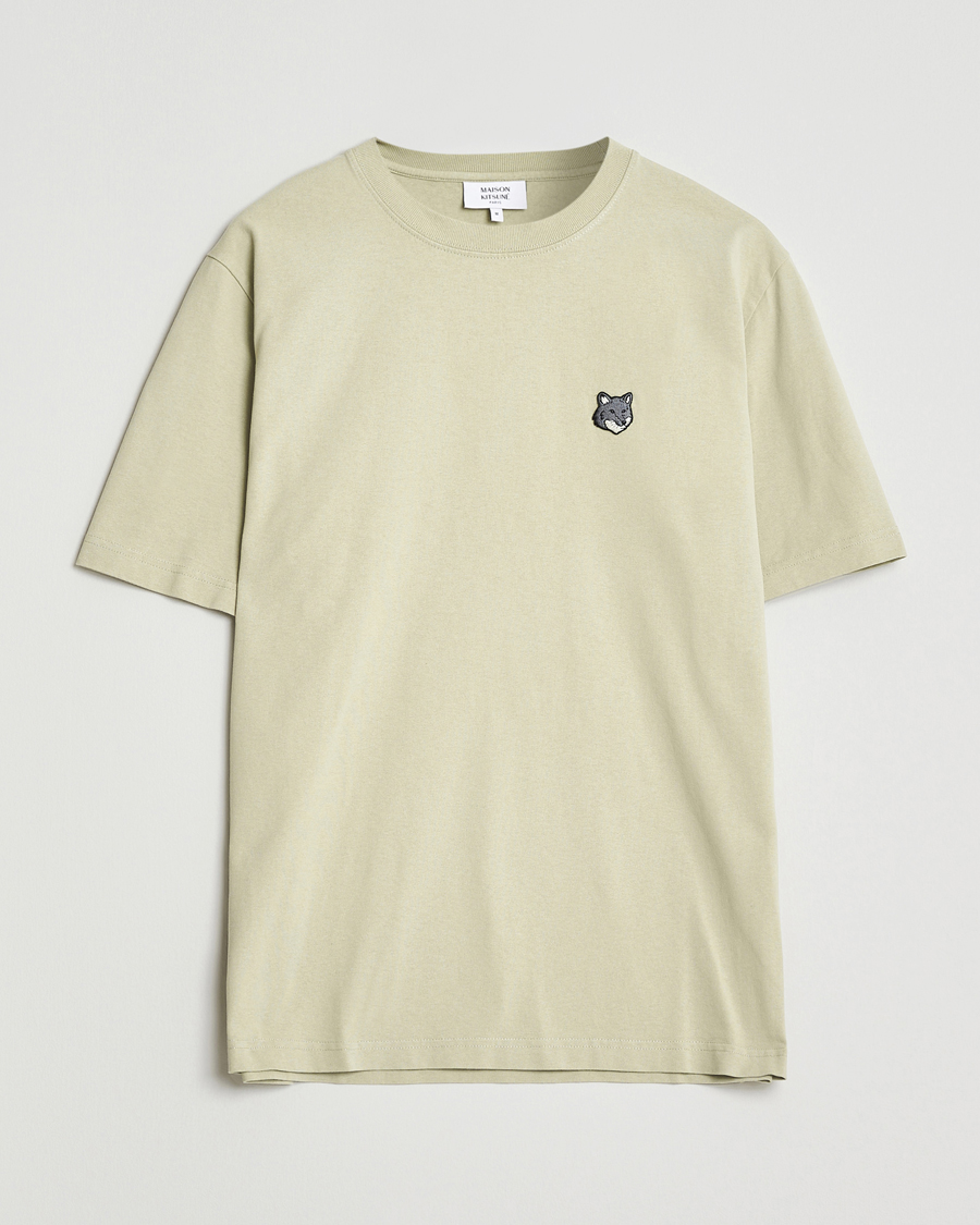 Herren | T-Shirts | Maison Kitsuné | Grey Fox Head T-Shirt Stone Beige