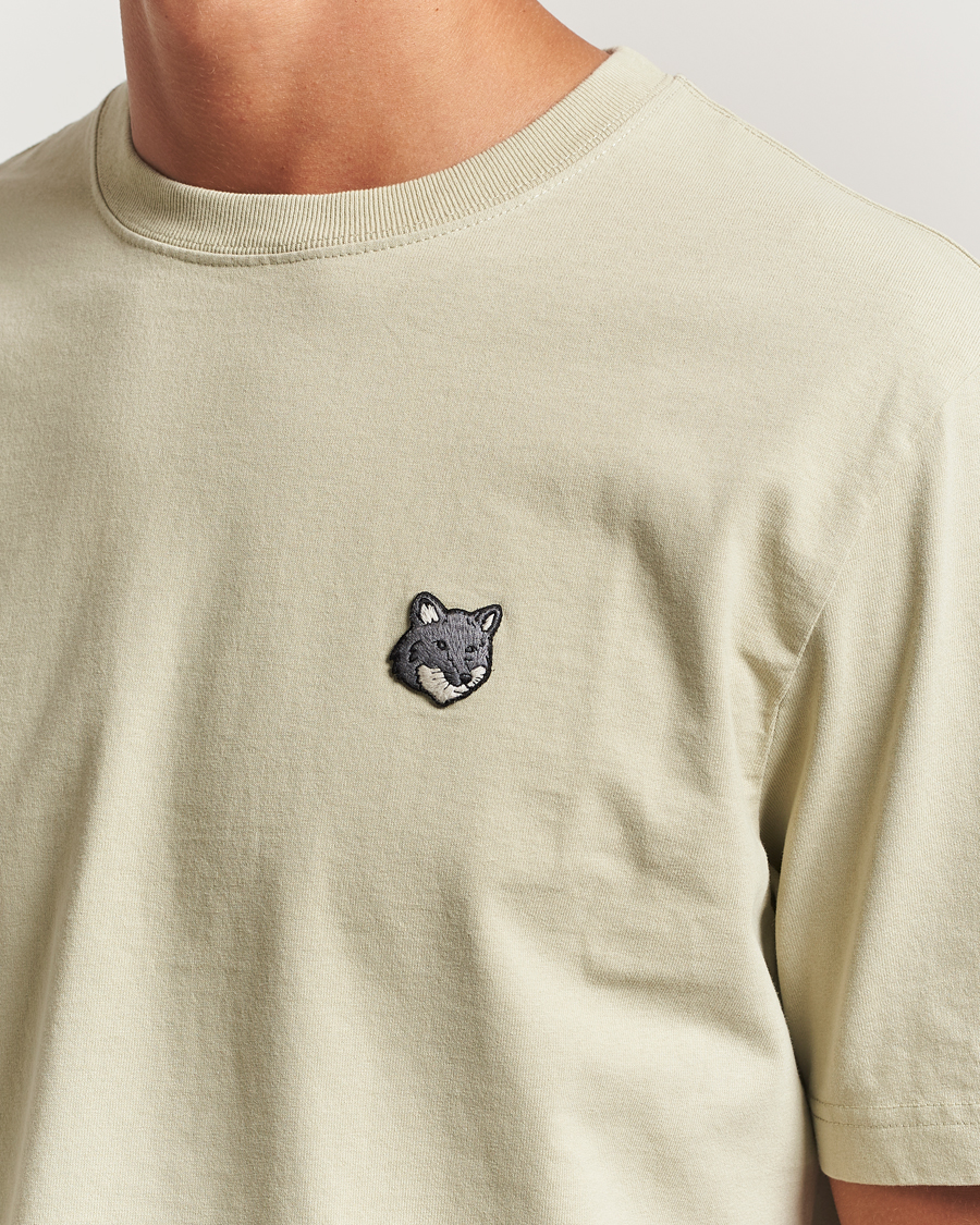Herren | T-Shirts | Maison Kitsuné | Grey Fox Head T-Shirt Stone Beige