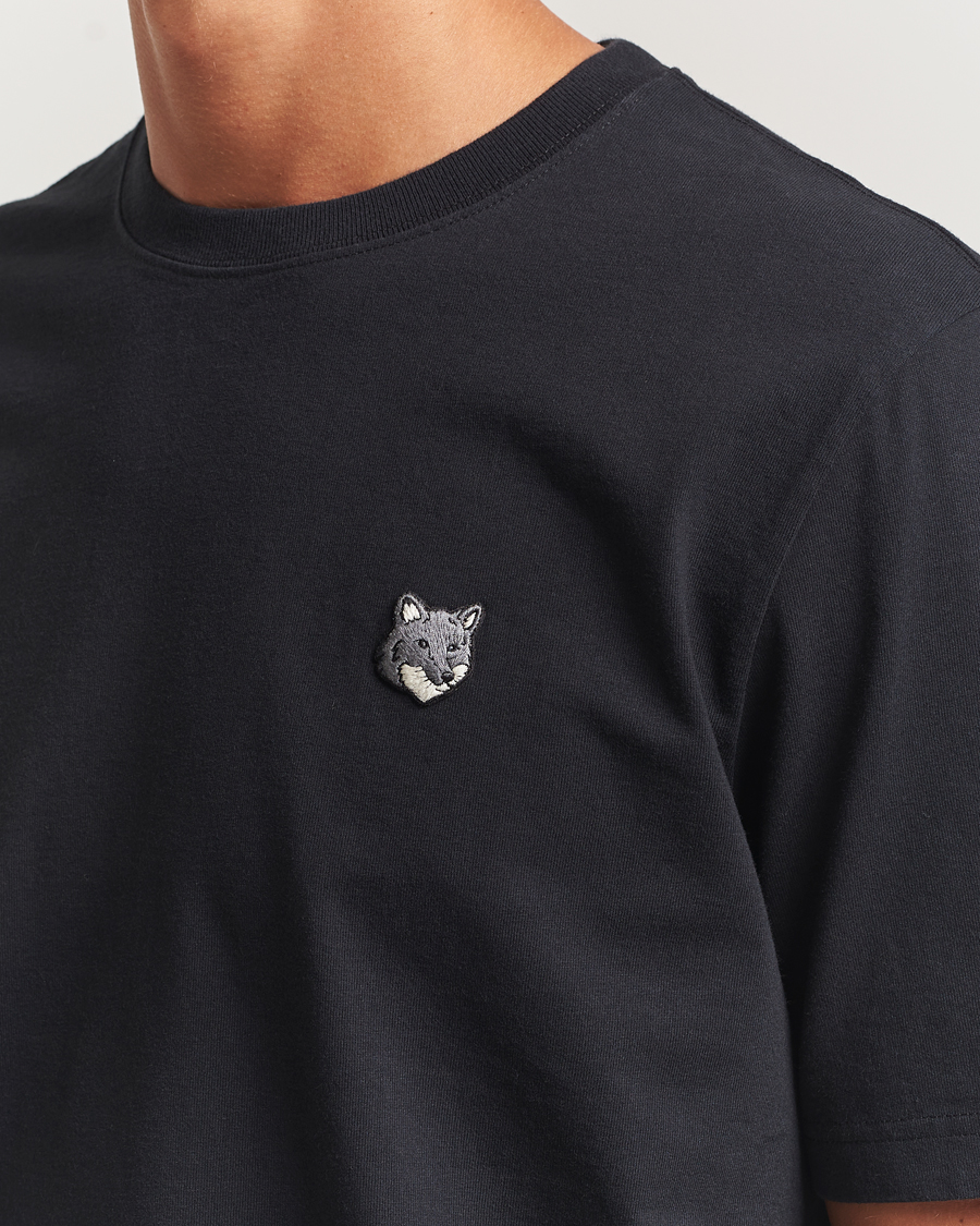 Herren | T-Shirts | Maison Kitsuné | Grey Fox Head T-Shirt Black