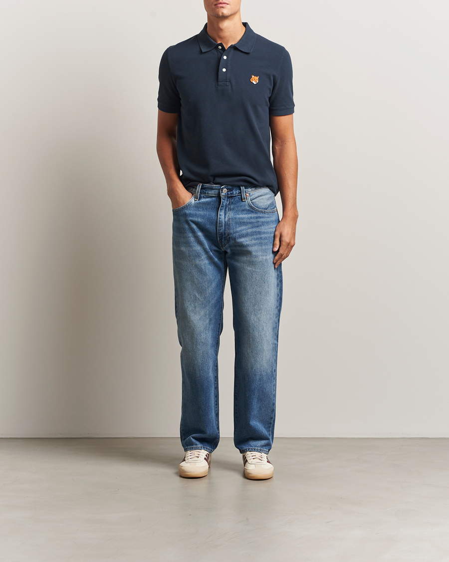Herren | Poloshirts | Maison Kitsuné | Fox Head Polo Classic Navy