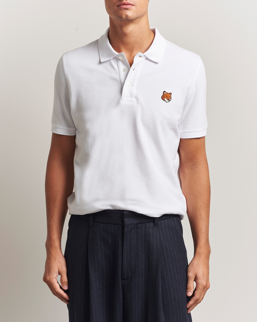 Herren | Poloshirts | Maison Kitsuné | Fox Head Polo White