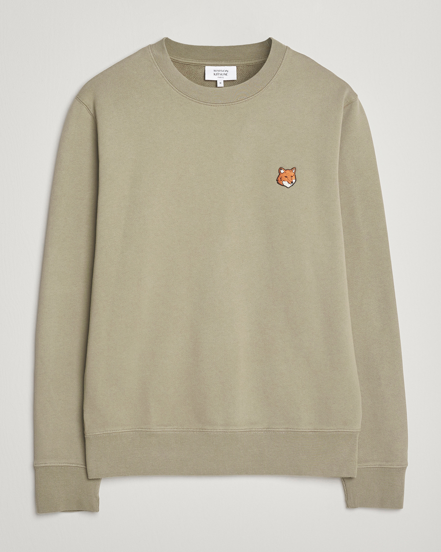 Herren | Pullover | Maison Kitsuné | Fox Head Sweatshirt Laurel Green