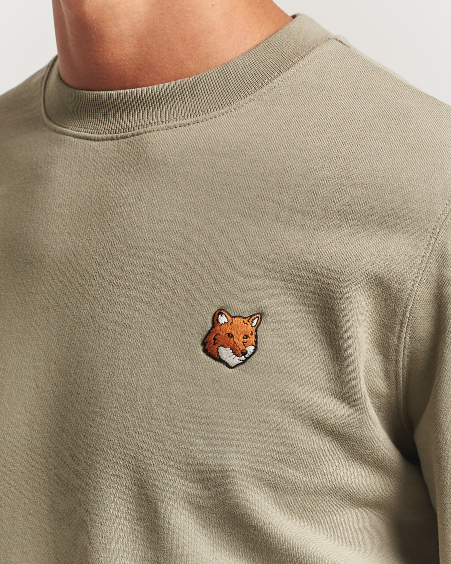 Herren | Pullover | Maison Kitsuné | Fox Head Sweatshirt Laurel Green