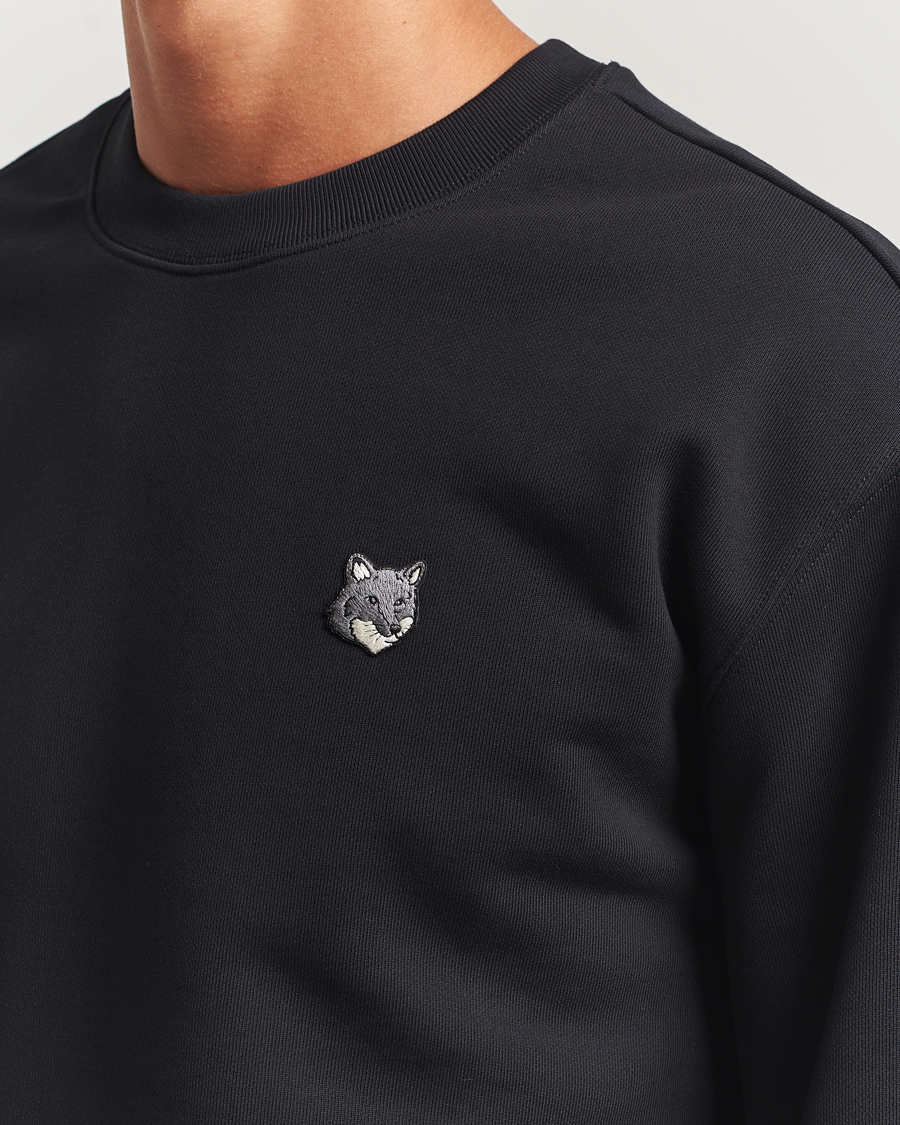 Herren | Pullover | Maison Kitsuné | Grey Fox Head Sweatshirt Black