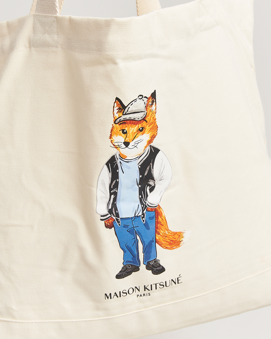 Herren | Taschen | Maison Kitsuné | Dressed Fox Tote Bag Ecru